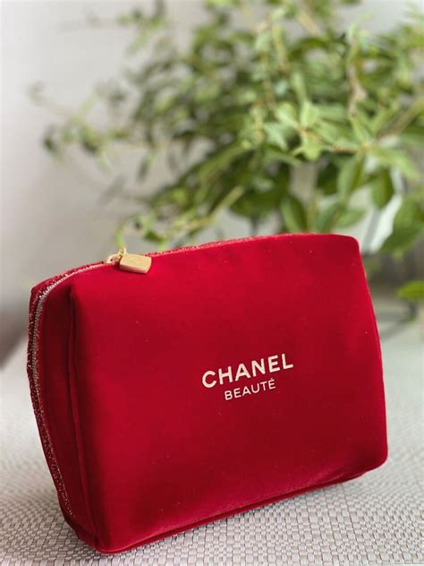 chanel makeup bag with lipstick|Chanel makeup bag for sale.